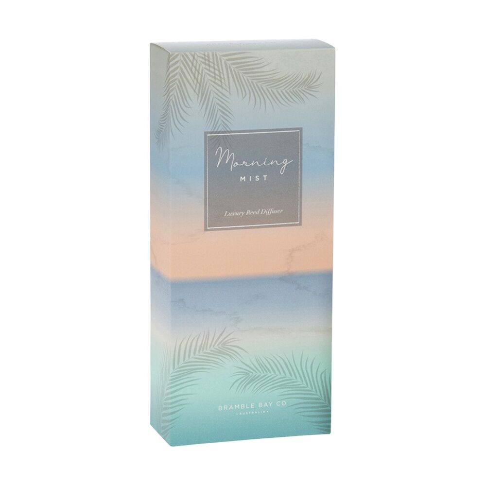 2PK Bramble Bay Ocean Morning Mist Glass Reed Diffuser Home Fragrance 150ml