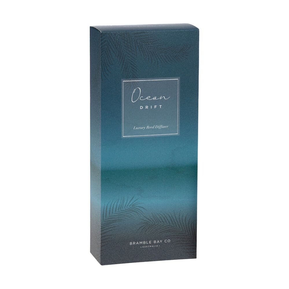2PK Bramble Bay Ocean Drift Glass Reed Diffuser Home Fragrance 150ml