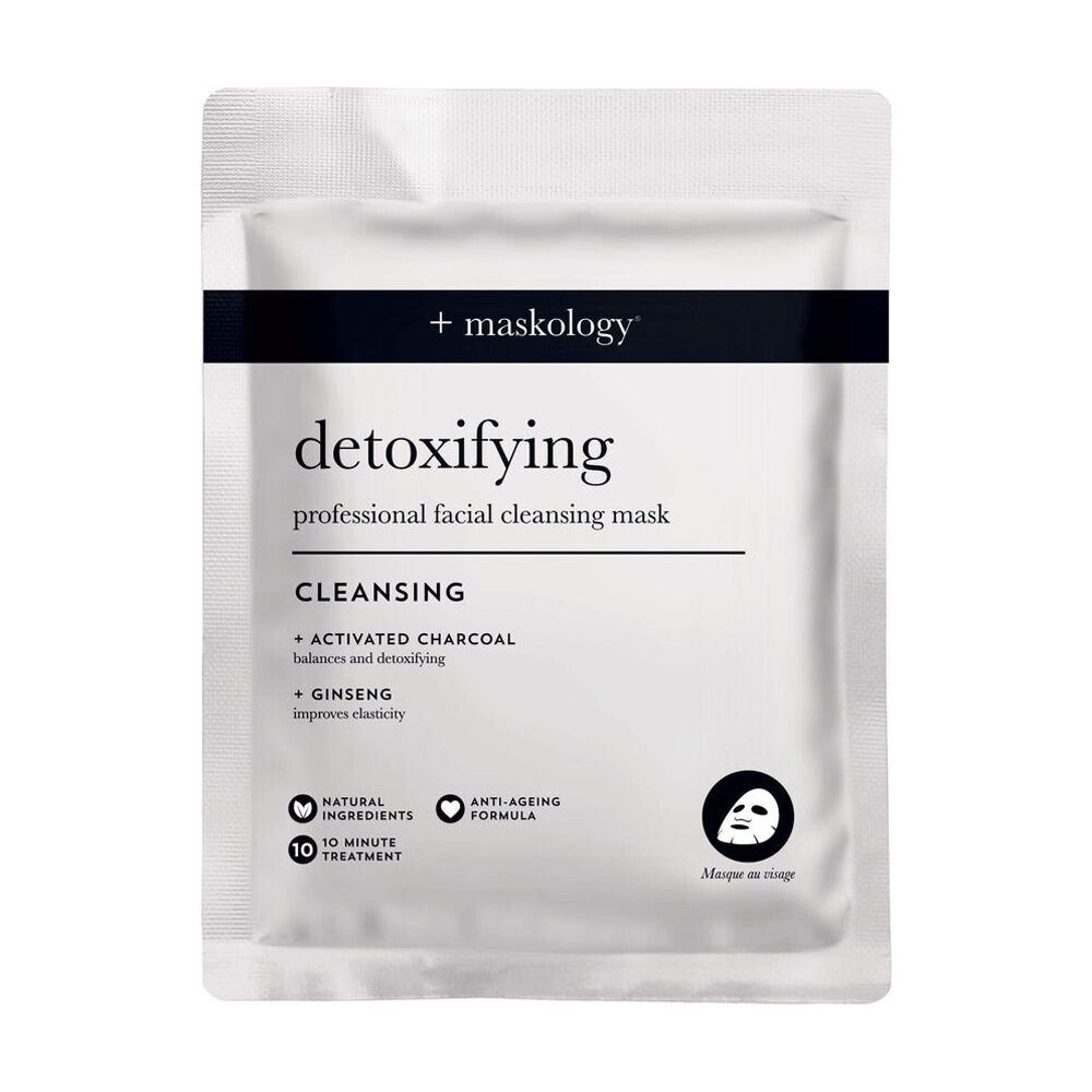 6PK Maskology Detoxifying Professional Sheet Mask Cleansing Anti-Ageing Formula