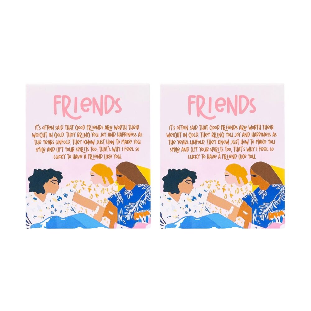 2PK Splosh Billie Friends Verse Ceramic W/ Hook & Stand Pink Blue 12x14x1cm