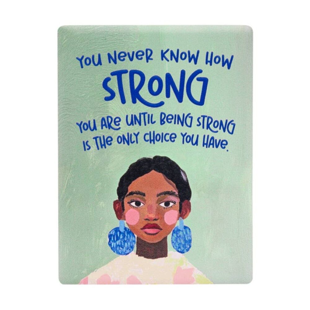3PK Splosh Billie Strong Ceramic Magnet Embossed Green Blue 6x8x0.5cm