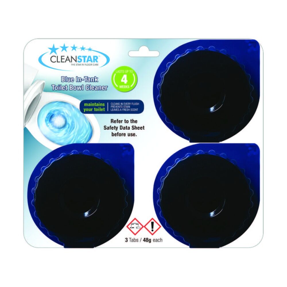 2x 36pc Cleanstar In-Tank Toilet Bowl Cleaner Tablets Septic Safe Blue
