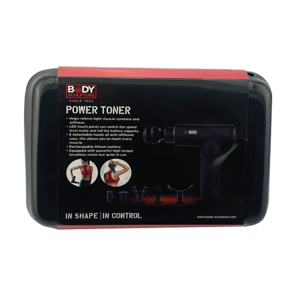Body Sculpture Power Toner Vibration Muscle Recovery Massage Gun Black