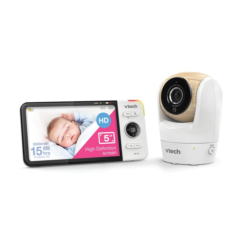 VTech BM5750HD Full Colour Pan & Tilt Video Baby Monitor Twin Camera Set HD