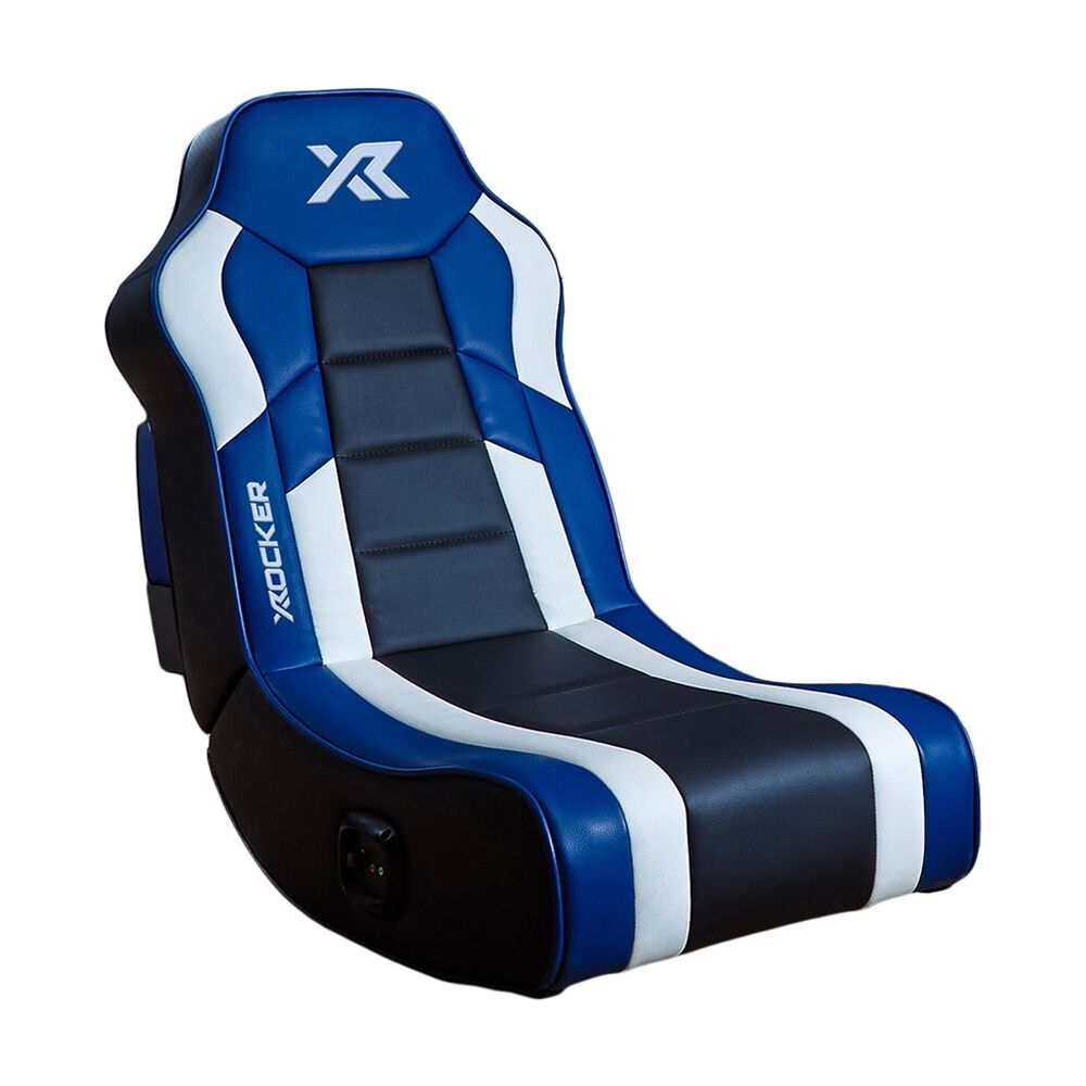 X-Rocker Orbit 2.0 Rocker Gaming Chair Stereo Speakers Foldable Junior Blue