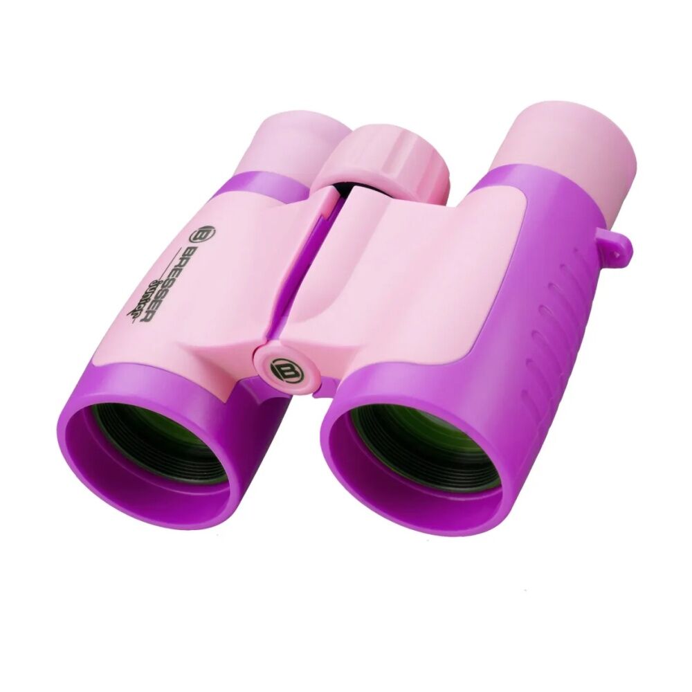 Bresser Junior Childrens Outdoor Use Foldable Binoculars 3x30mm Lens Pink