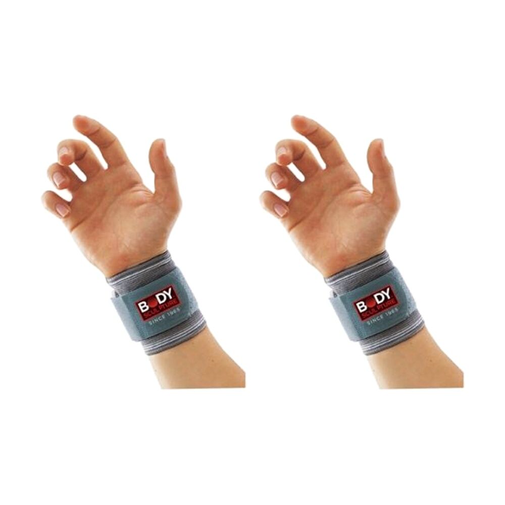 2PK Body Sculpture 4 Way Knit Elastic Wrist Suppot W/ Adjustable Strap L/S/M
