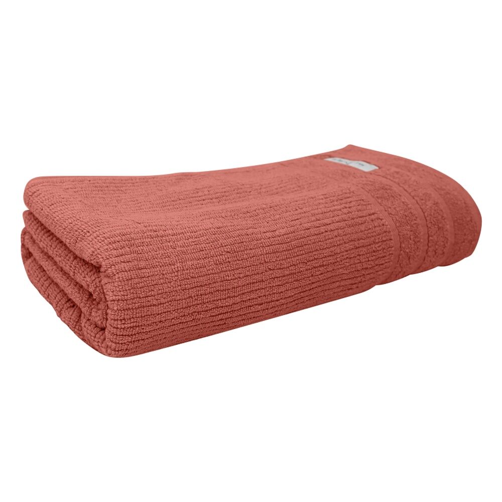 2x Bas Phillips Cairo Ribbed Towel Collection Cotton Bath Sheet 160cm Rose Mist