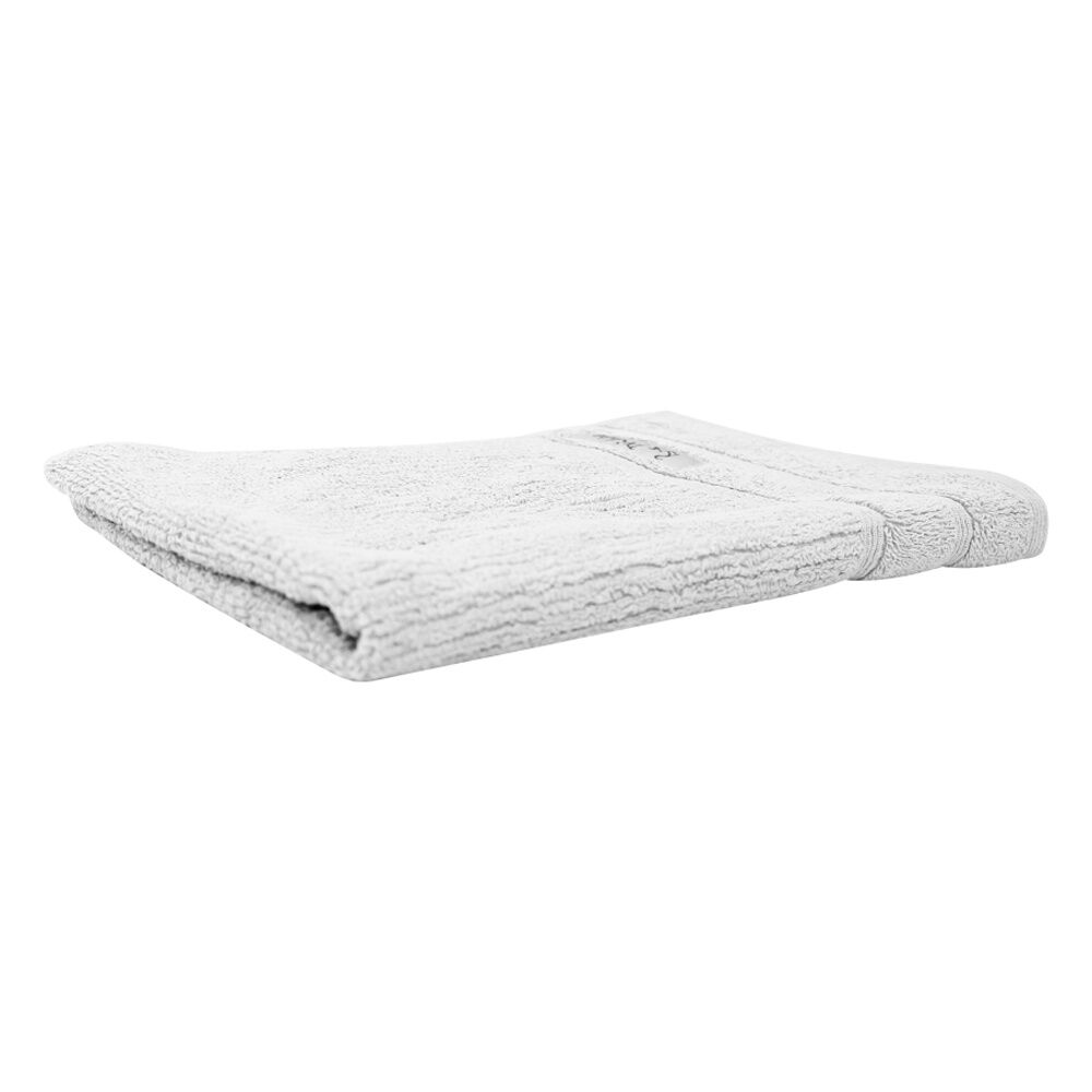 3x Bas Phillips Cairo Ribbed Collection Cotton Hand Towel 60x40cm White