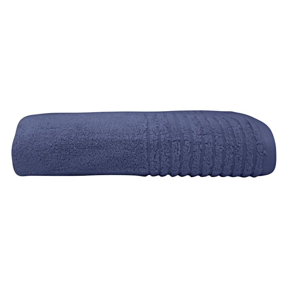 Bas Phillips Hayman Zero Twist Bath Towel 600Gsm Cotton 137x68cm Indigo