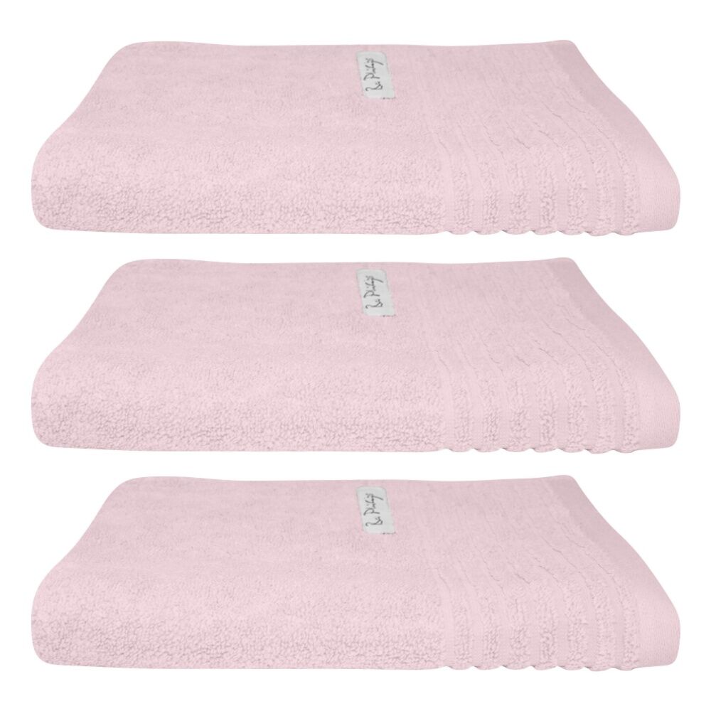 3x Bas Phillips Hayman Zero Twist Hand Towel 600Gsm Cotton 60x40cm Orchid