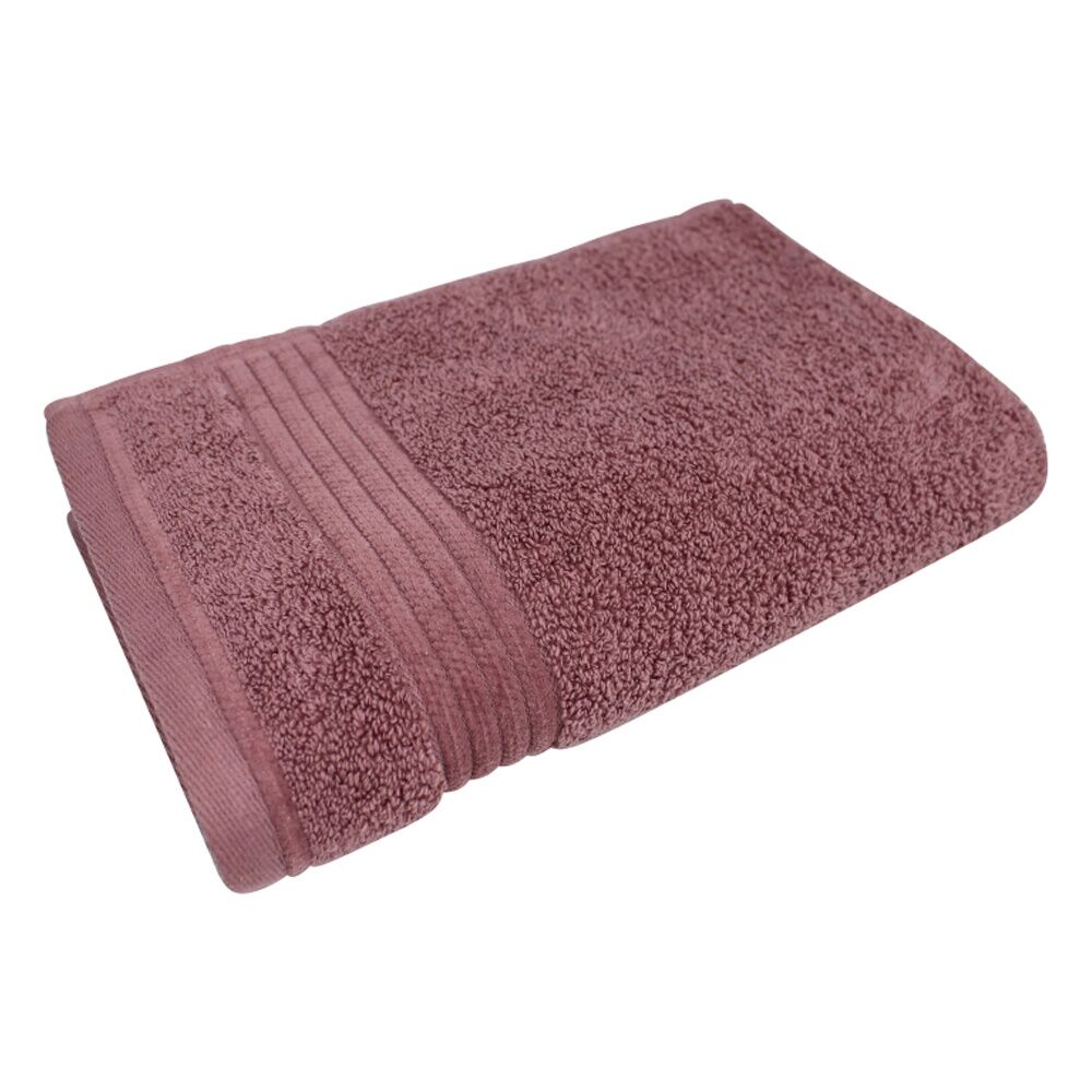 3x Bas Phillips Valencia Zero Twist Cotton Hand Towel 40 x 60cm Dusty Rose