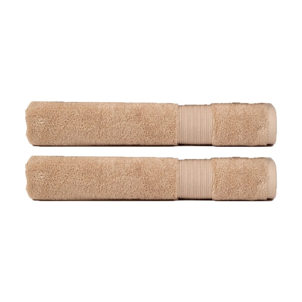 2PK Christy Sovereign Combed Cotton Bath Towel 650GSM Plush Soft Stone King