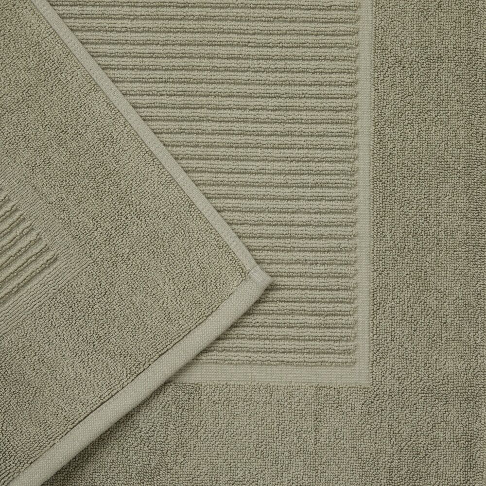 2PK Christy Sovereign Bath Mat Combed Cotton 1000GSM Plush Luxurious Bay Leaf