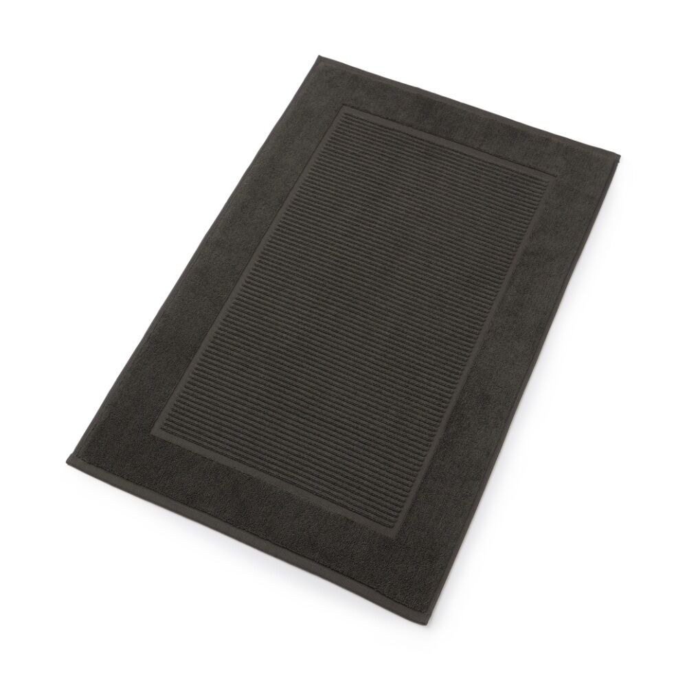 Christy Sovereign Bath Mat Combed Cotton 1000GSM Plush Luxurious Graphite