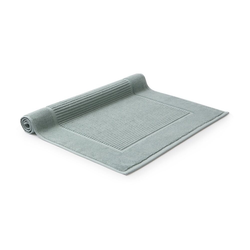 4PK Christy Sovereign Bath Mat Combed Cotton 1000GSM Plush Mineral Blue