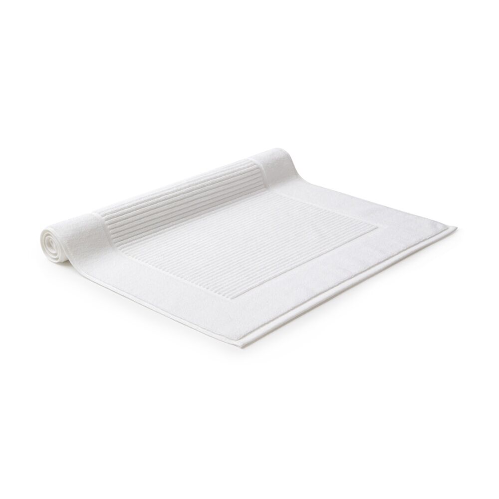 Christy Sovereign Bath Mat Combed Cotton 1000GSM Plush Luxurious White