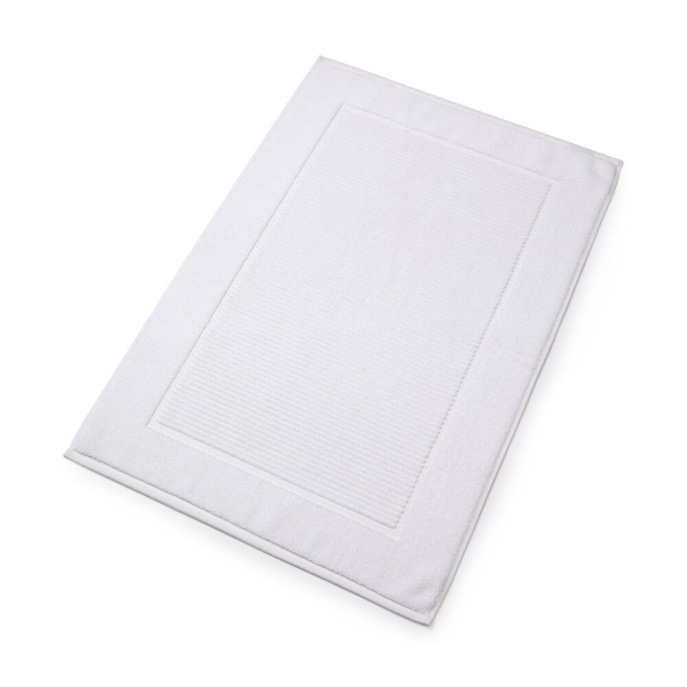 Christy Sovereign Bath Mat Combed Cotton 1000GSM Plush Luxurious White