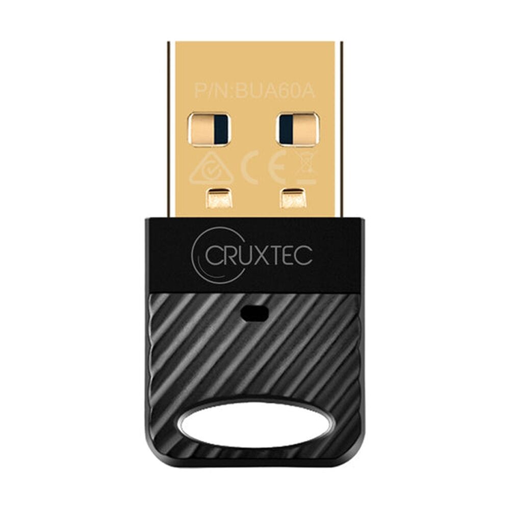 Cruxtec Bluetooth 6.0 USB Adapter Black Type-A Compact Design