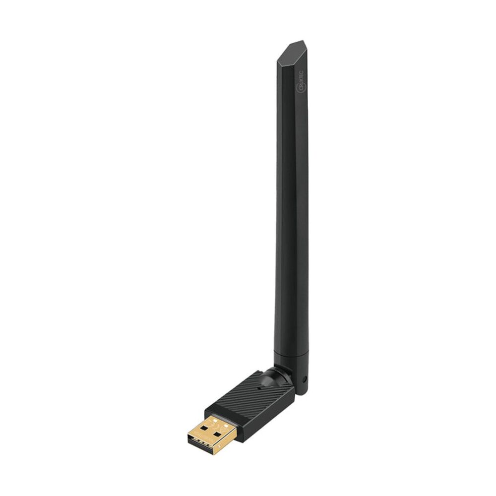 2PK Cruxtec Long Range Bluetooth 6.0 USB Adapter Black Type-A Connector