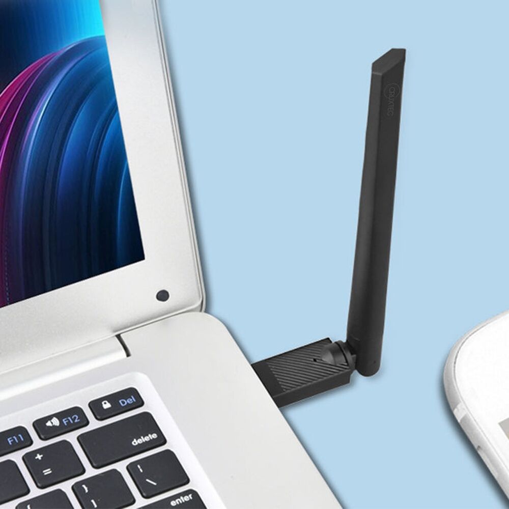 Cruxtec Long Range Bluetooth 6.0 USB Adapter Black Type-A Connector