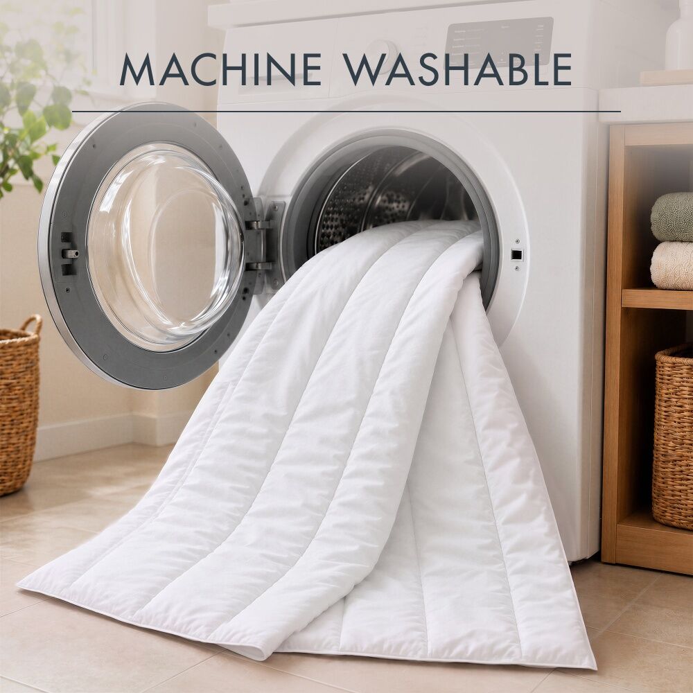 Crestell All Seasons Quilt Doona Microfibre Cover Ultrafibre Filling Double