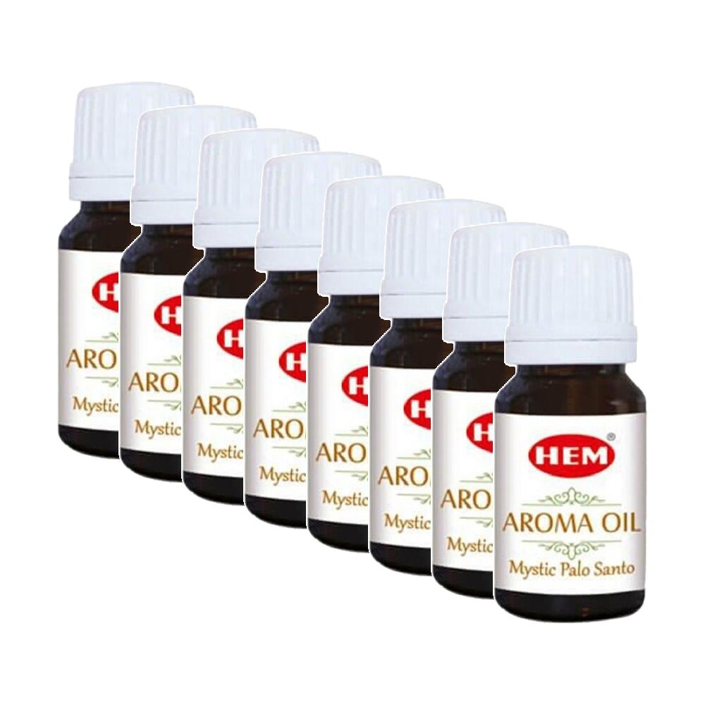 8PK HEM Home Fragrance Scented Smelling Oil Bottle 10ml Mystic Palo Santo