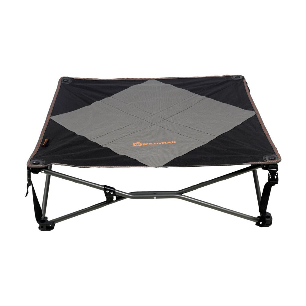Wildtrak Deluxe Folding Pet Camp Bed XL With Removable Cover 95x95cm