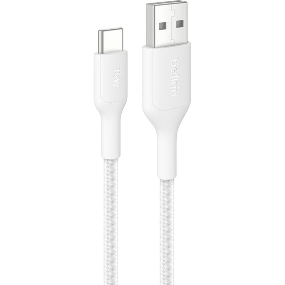 4PK Belkin BoostCharge Pro Braided USB-A to USB-C Charging Cable 1m White