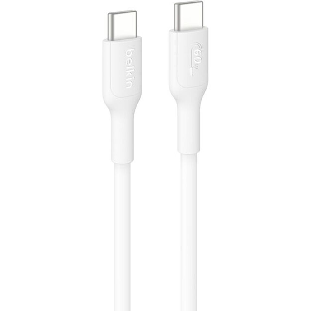 2PK Belkin BoostCharge USB-C to C 60W Charge Cable Universally Compatible 1m Wh