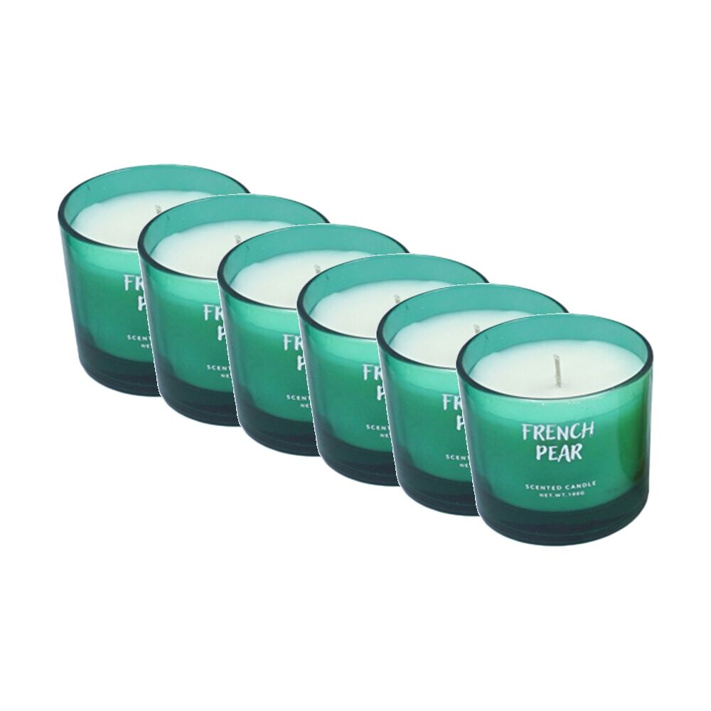 6PK The Styled Room Scented Candle Home Fragrance 100gm Assorted