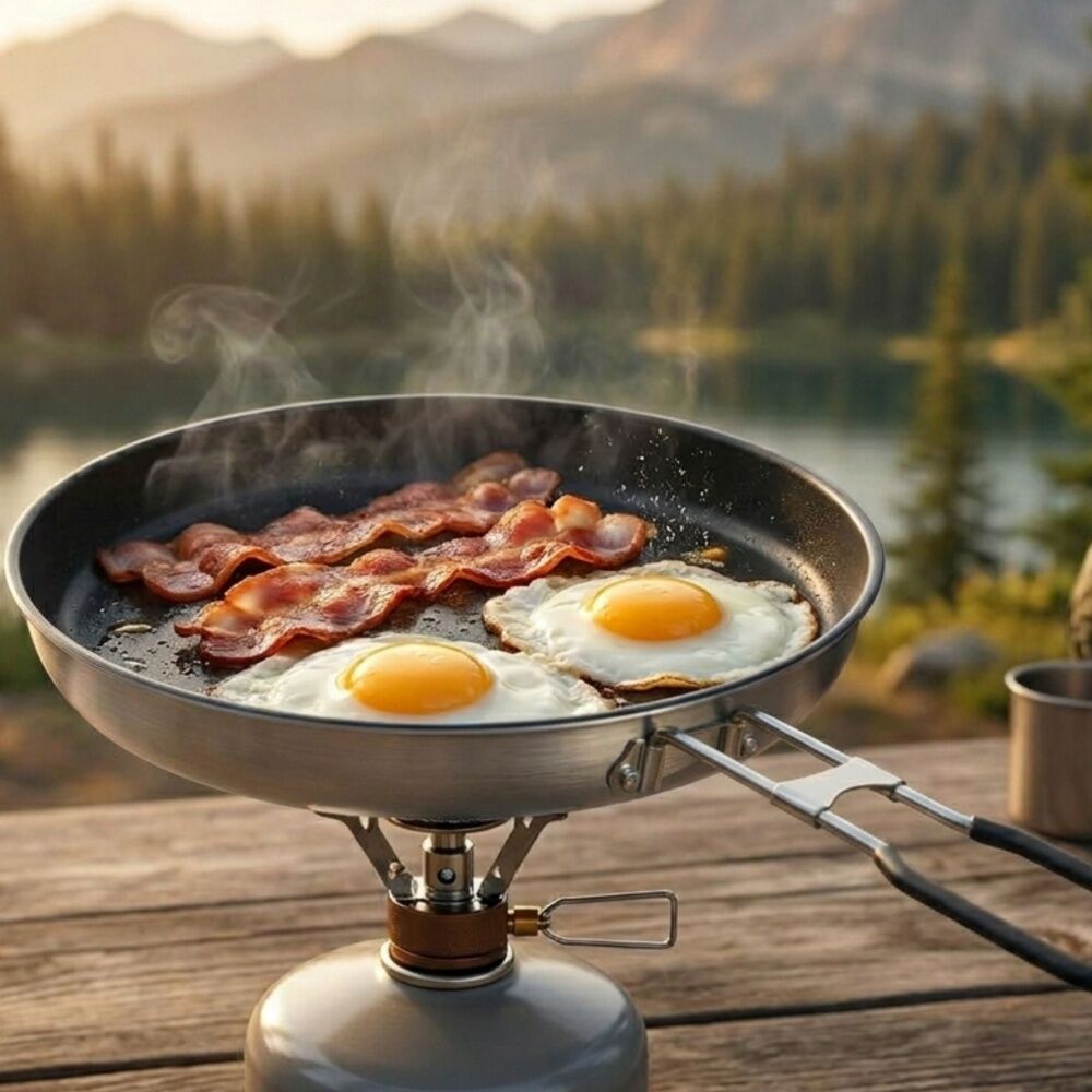 Cockatoo Camping Aluminium Non-Stick Frying Pan 30.5cm Diameter Folding