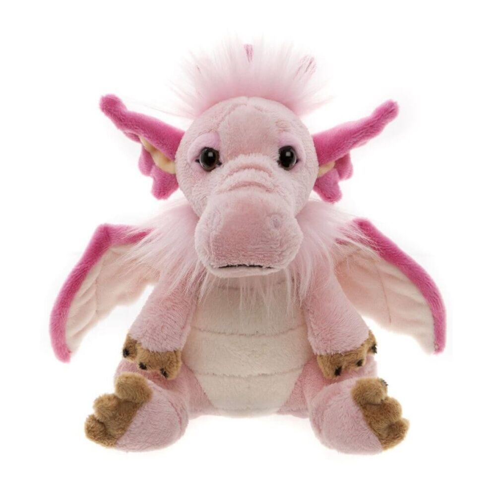 2PK Charlie Bears Cuddle Cub Festoon Dragon Plush Kids Soft Toy 0y+ Pink