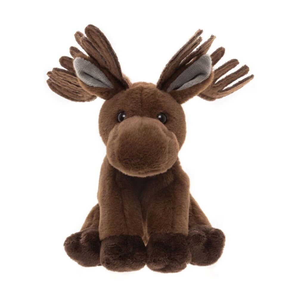 2PK Charlie Bears Irish Elk Animal Cuddle Cub Plush Kids Soft Toy 0y+ Brown