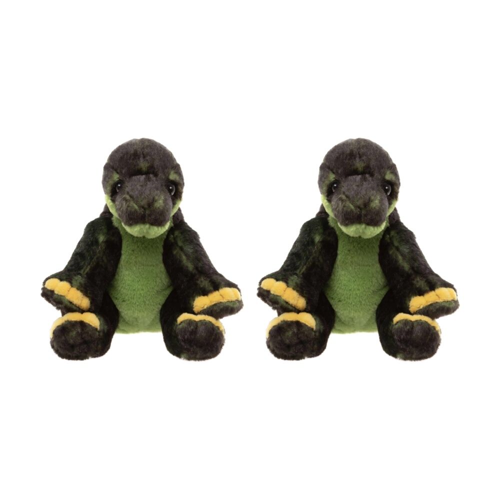 2PK Charlie Bears Stegosaurus Dinosaur Cuddle Cub Plush Kids Soft Toy 0y+ Green