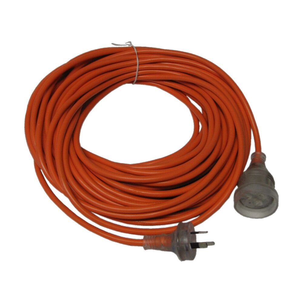2PK Cleanstar Power Extension Lead 20 Metre 10 Amp Orange Illuminated Socket