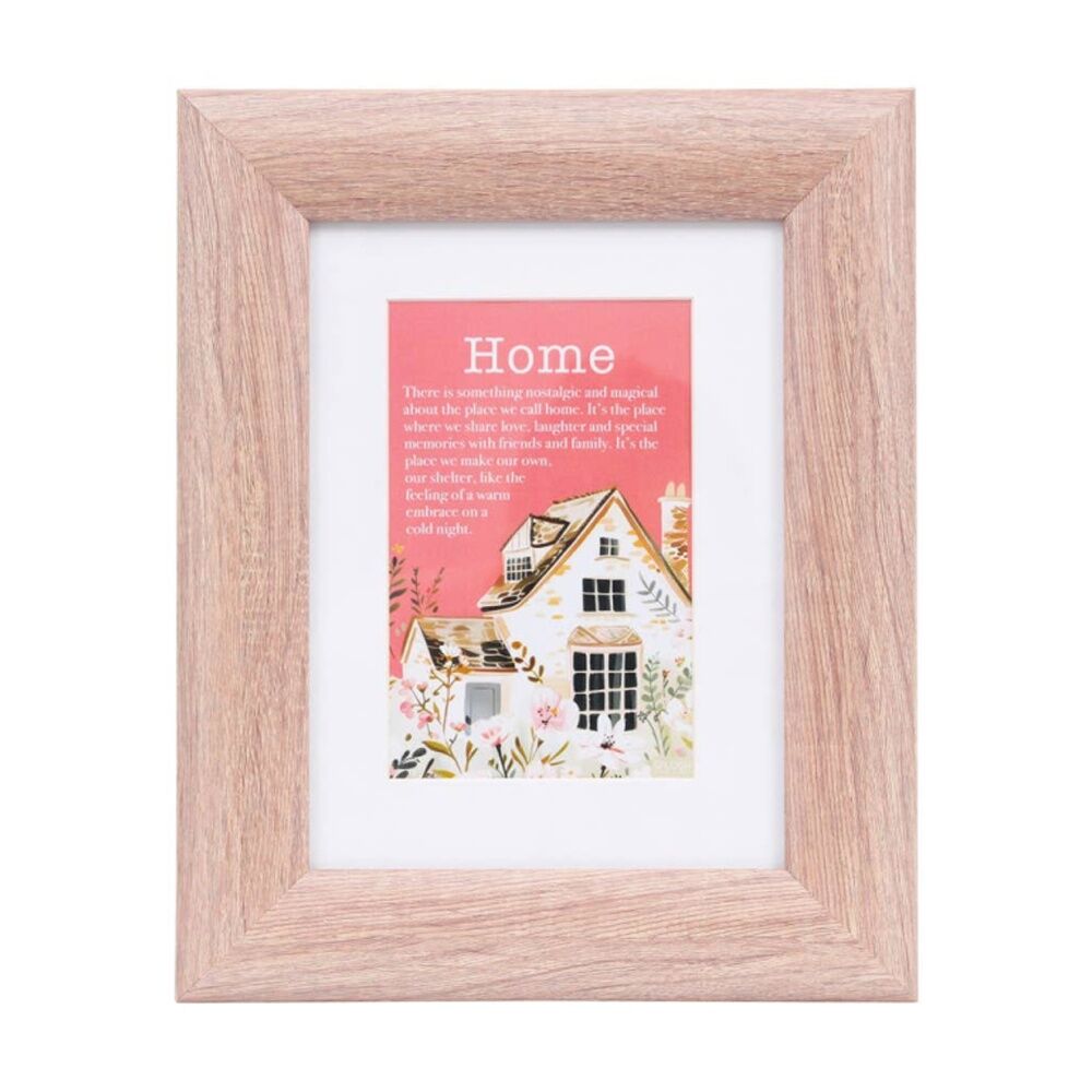 2PK Cottage Grove Wooden Frame 4x6 Plexi-Glass Window Tan Red 27x22x2cm
