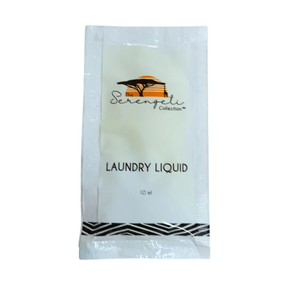 1000pc Serengeti Collection Laundry Liquid Sachets Hotel Guest Amenities 10ml