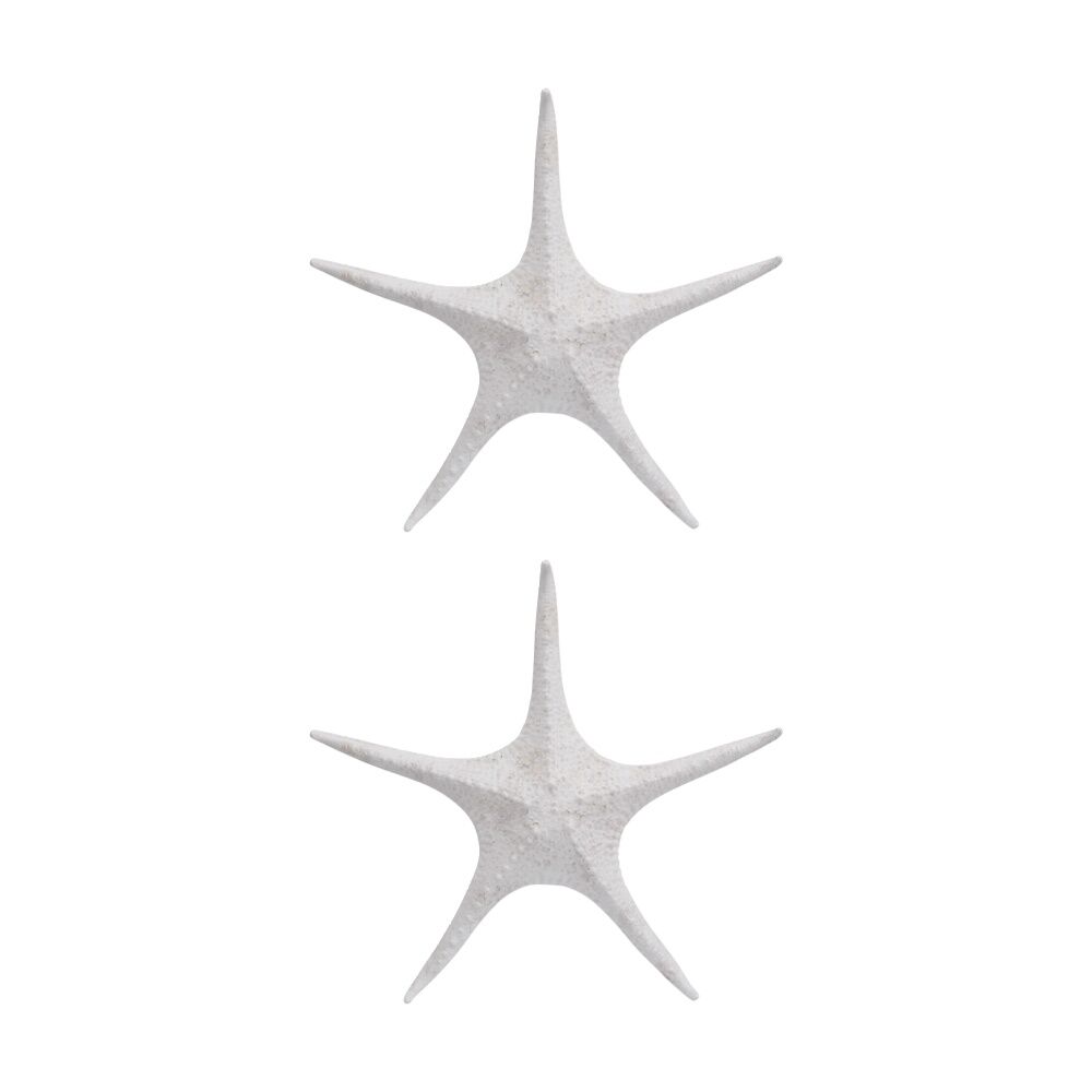 2PK LVD Starfish XL Double Sided Resin Sea Creature Statue Decor 31.5x31.5x5.5cm