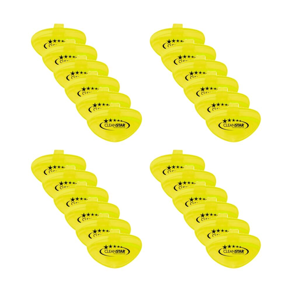 2x 12pc Cleanstar Clip-On Bathroom Toliet Fresheners Melon Fragerence Yellow