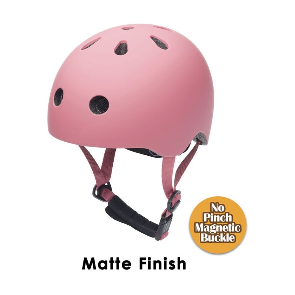 Coconuts Small Medium Helmet Pinch-Free Adjustable Fit Kids 4y+ Matte Pink
