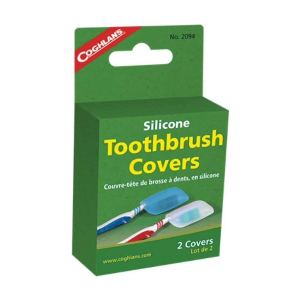 6x 2pc Coghlans Silicone Toothbrush Covers Travel Toiletries Accessory