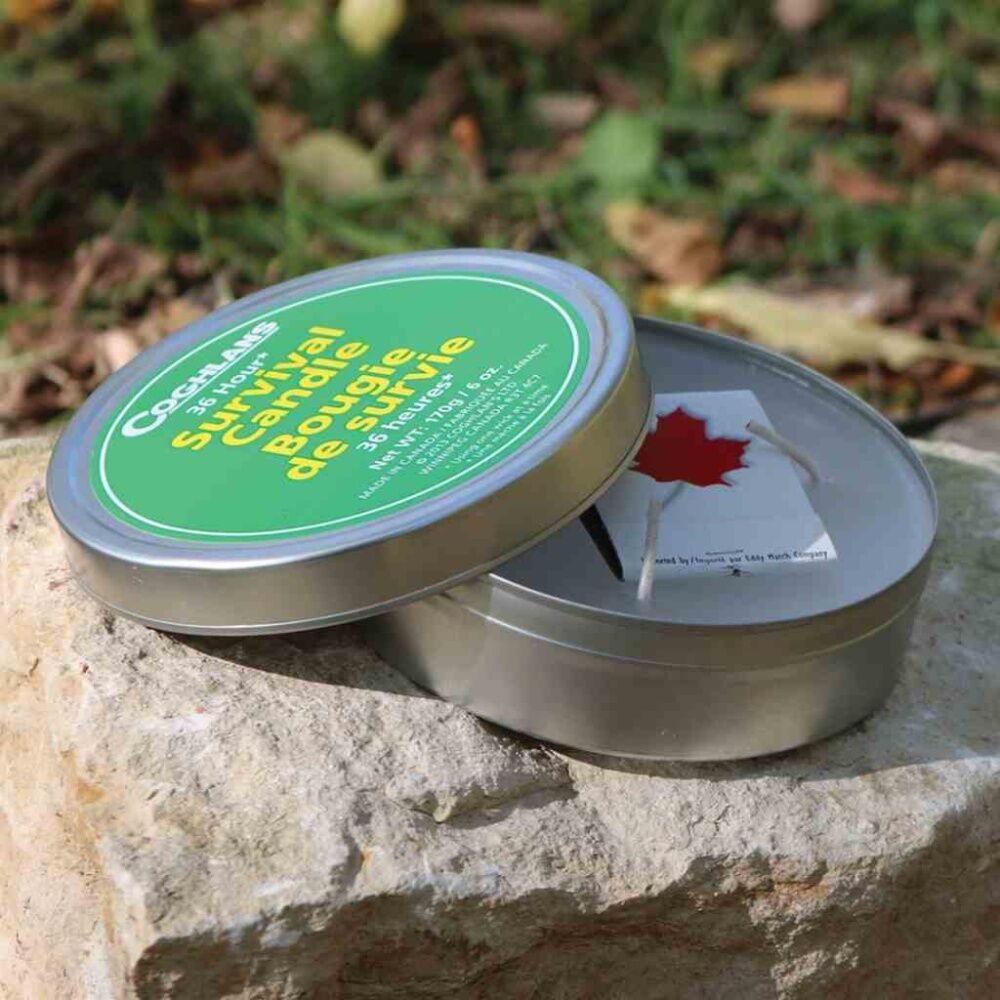 2PK Coghlans Survival Candle 3 Wicks 36 Hour Burn Time W/ Matches 170g