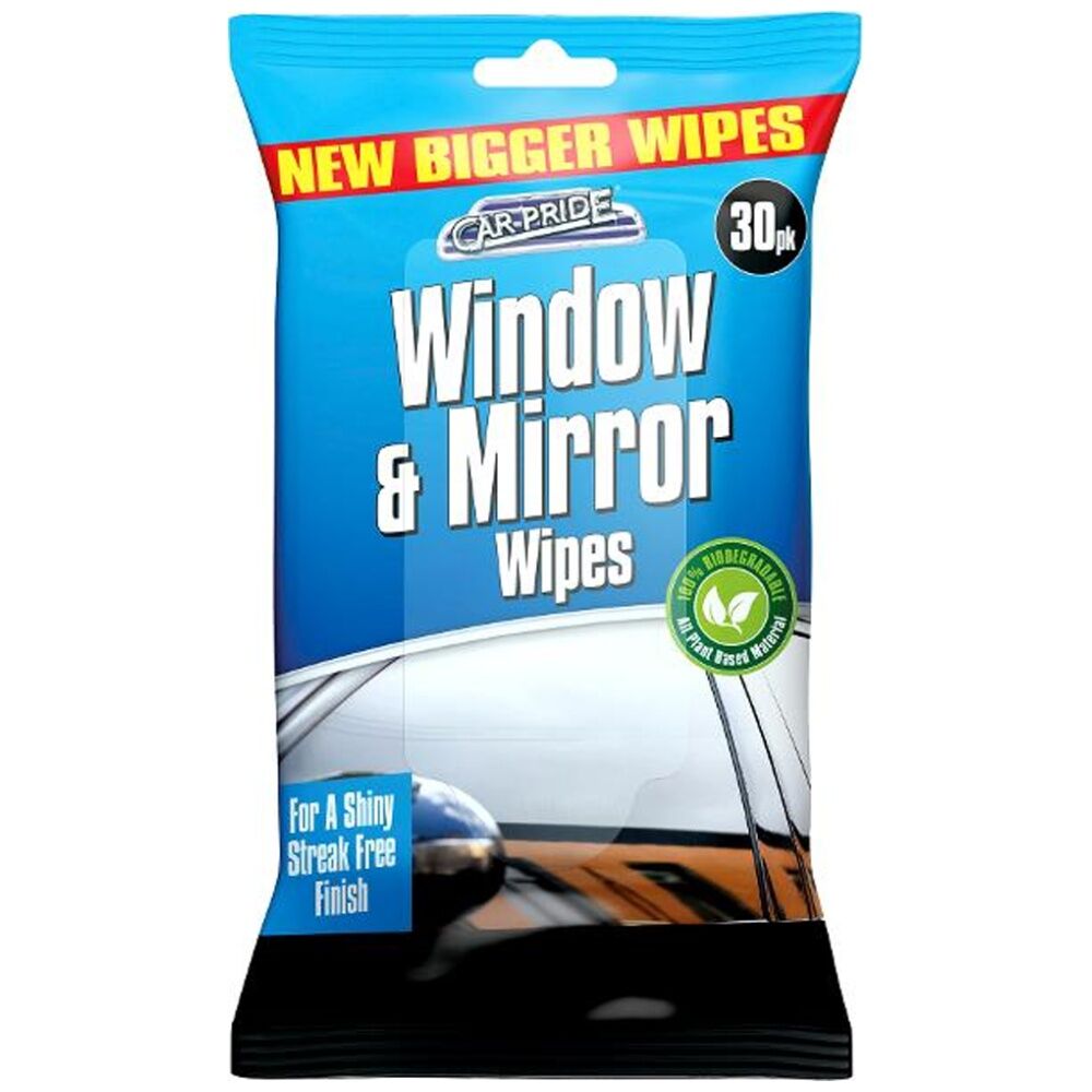 20 x 30pc Car Pride Automotive Vehicle Window & Mirror Wipes Cleaning