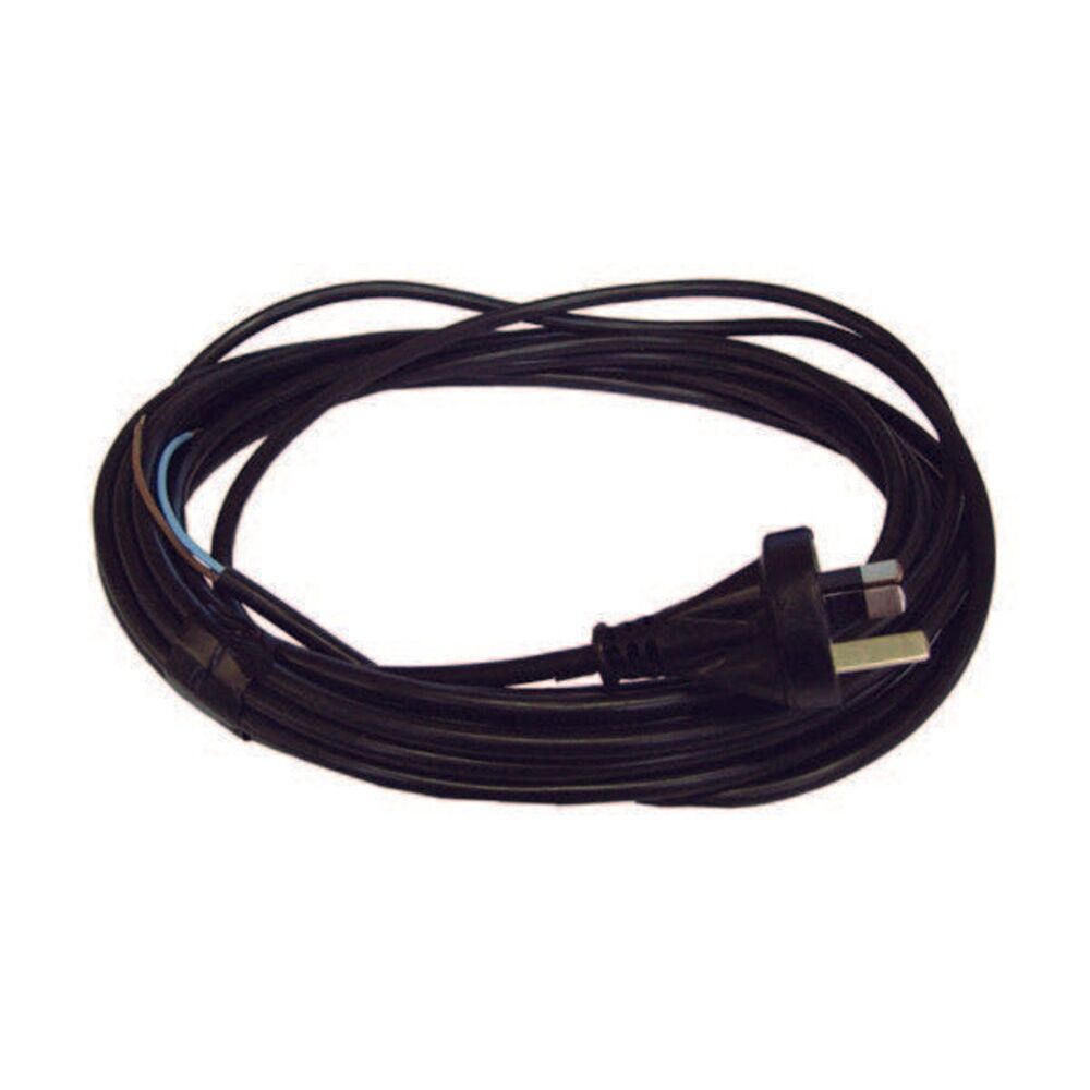 Cleanstar 10m Extention Cord Repair Lead 2 Core W/ 10Amp Plug Black
