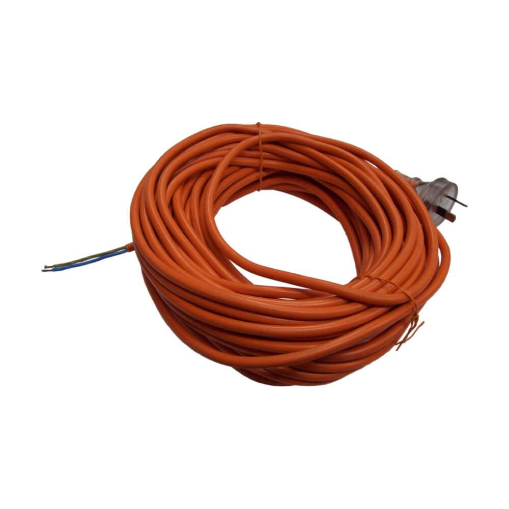 Cleanstar 18m Extention Cord Repair Lead 2 Core With 10 Amp Plug Orange