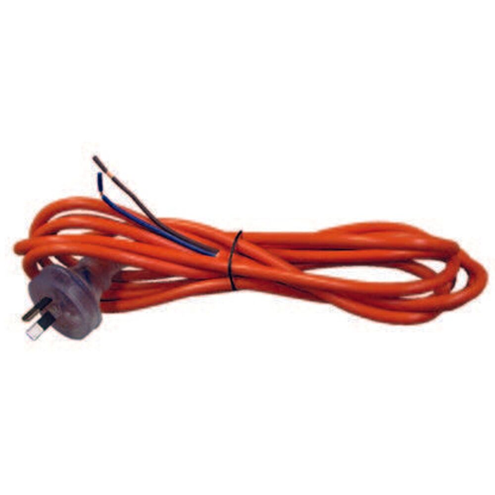2PK Cleanstar 3m Heavy Duty Extention Cord Power Tool Repair Lead 10 AMP Orange