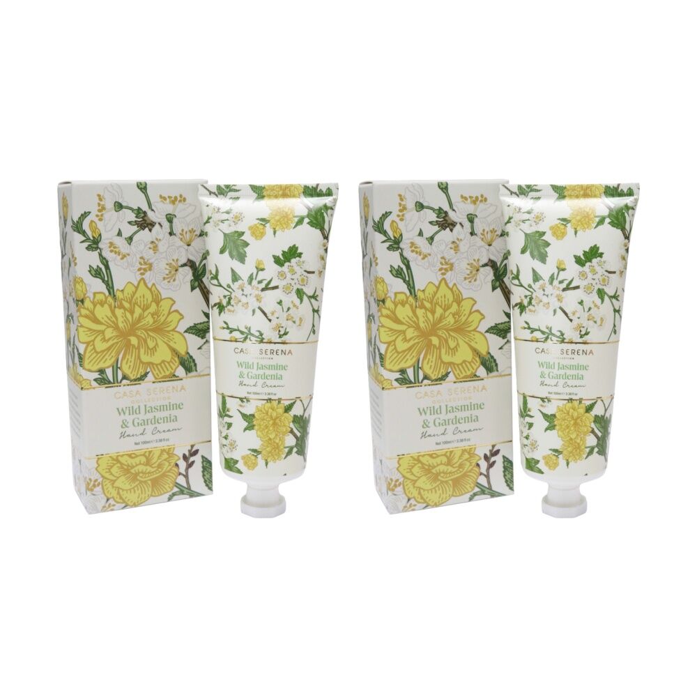 2PK LVD Wild Jasmine & Gardenia Gentle/Nourishing Hand Cream Tube 100ml
