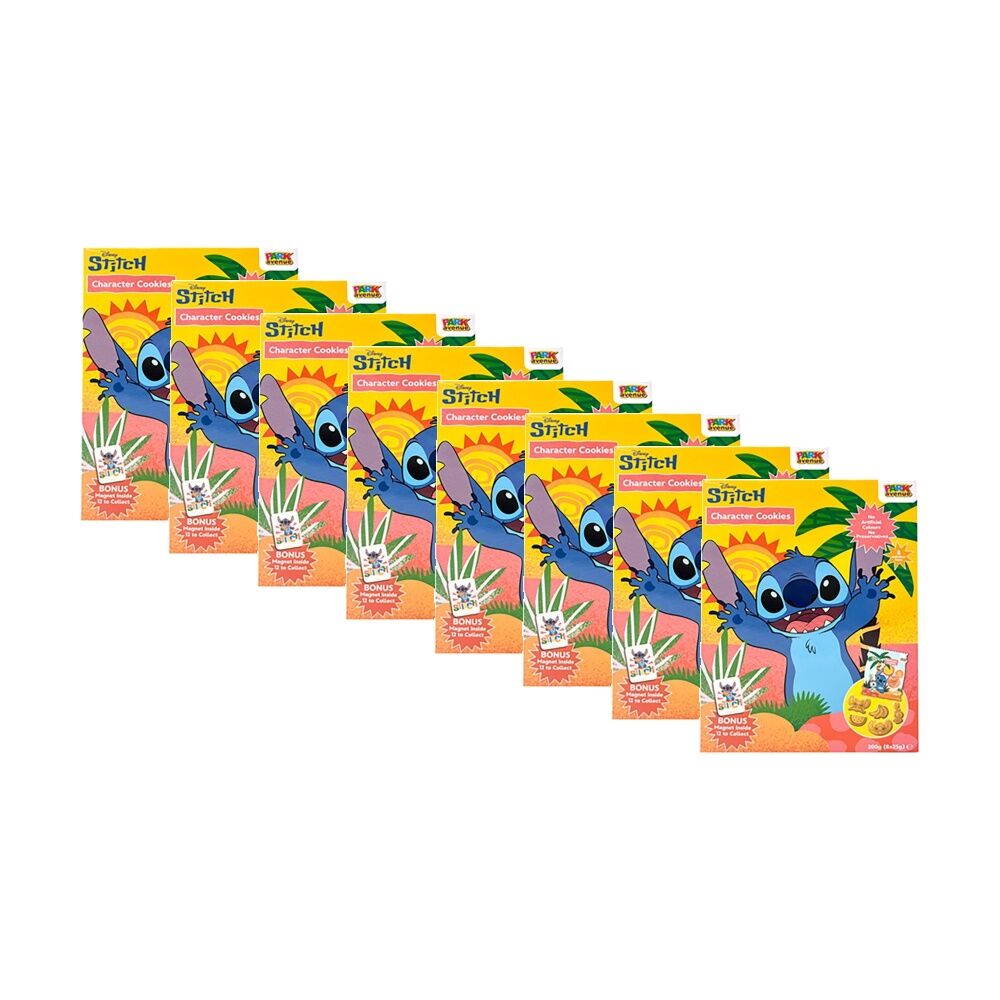 8PK Park Avenue Disney Stitch Character Cookies Biscuits 200g