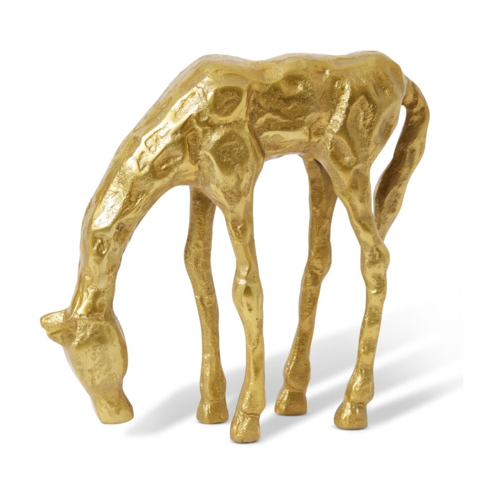 E Style Horse Sculpture Aluminium Modern Interior Decor Gold 31x9x30cm